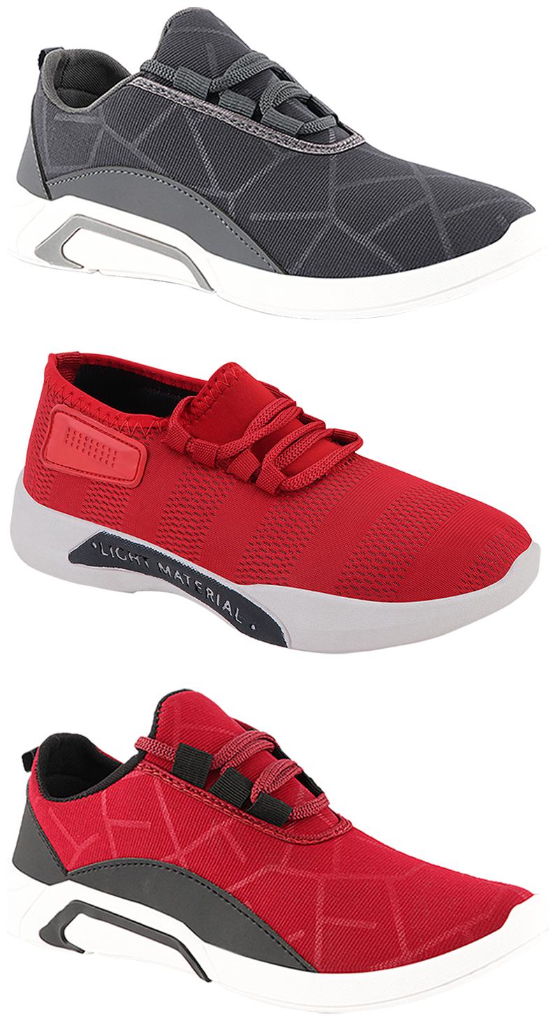 

Birde Men Multi-Color Casual Shoes - BRD-300-CHRY BRD-300-GRY BRD-301-RD 8