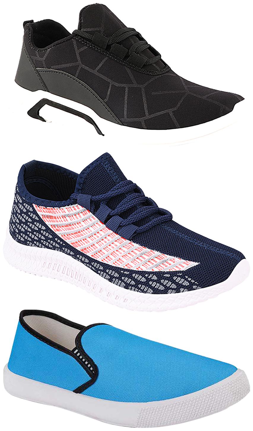 

Birde Men Multi-Color Casual Shoes - BRD-300-BLK-309-SKY-315