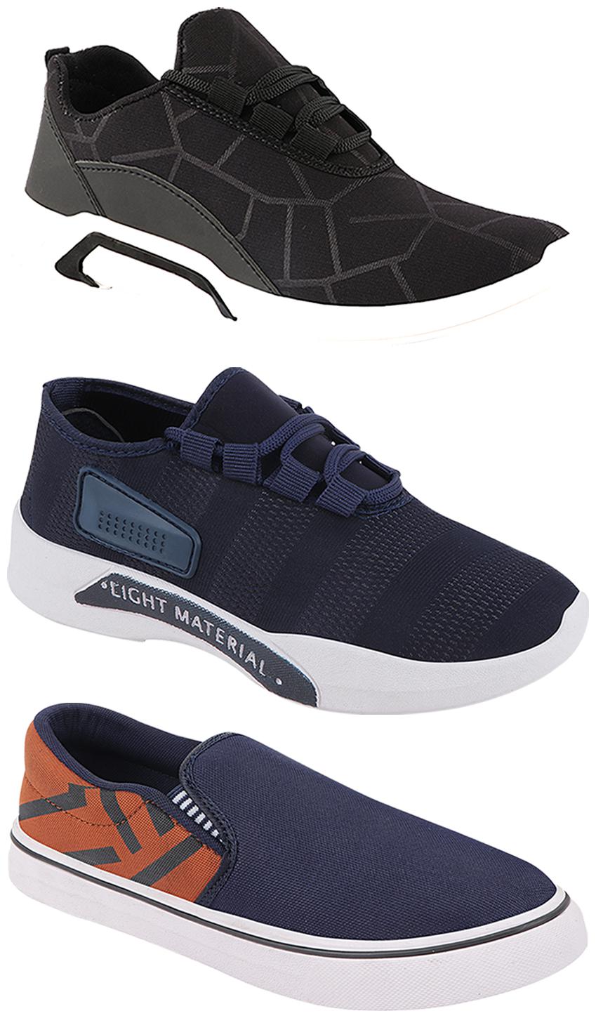 

Birde Men Multi-Color Casual Shoes - BRD-300-BLK-301-BLU-308-TAN