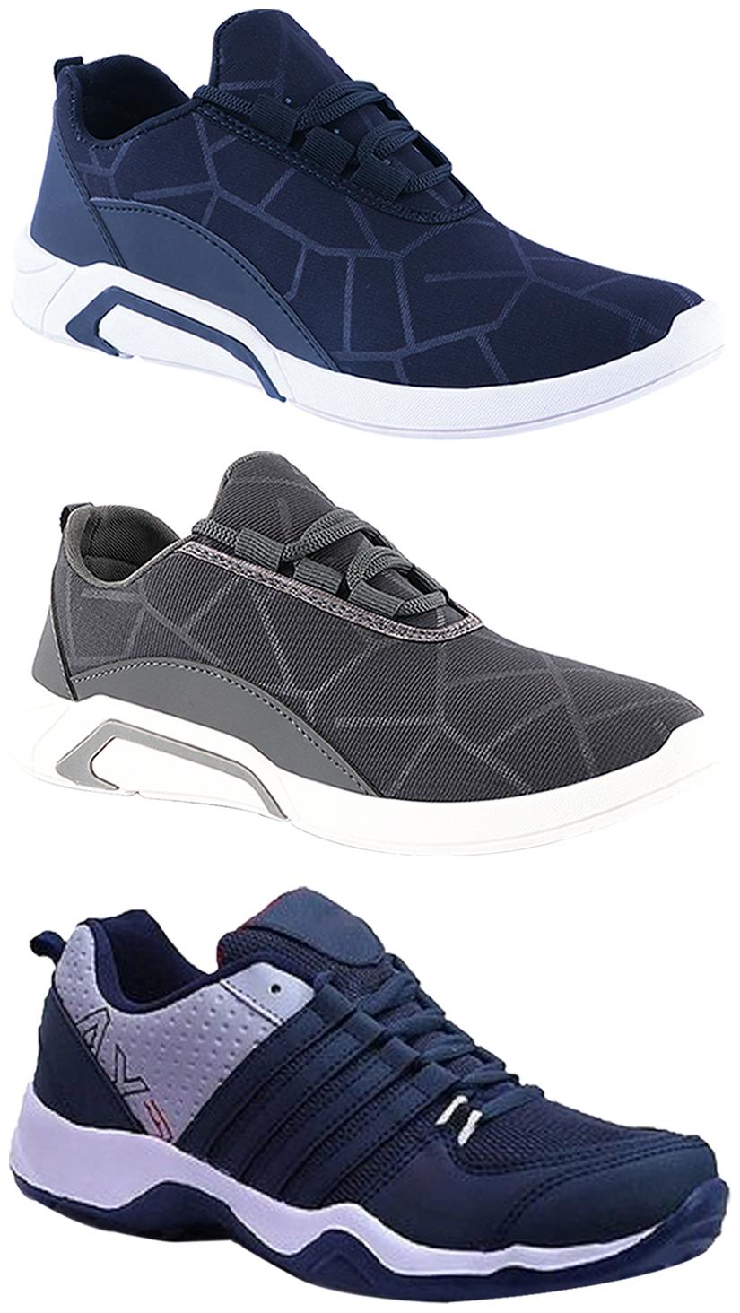 

Birde Men Multi-Color Casual Shoes - BRD-300-BLU-300-GRY AX-1