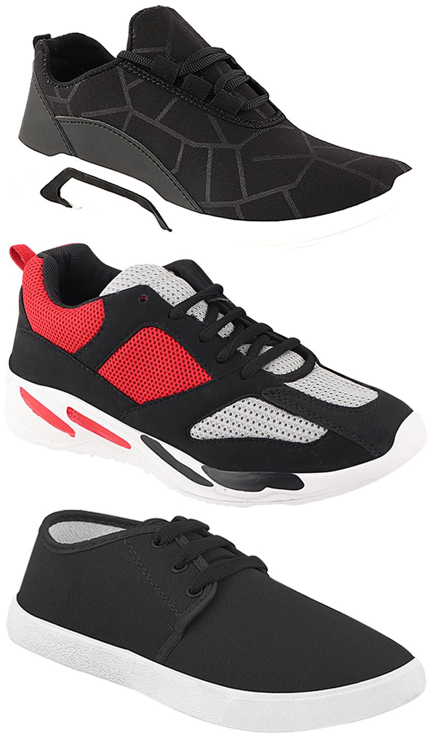 

Birde Men Multi-Color Casual Shoes - CASUAL SPORTS SNEAKERS RUNNNING SHOES - BRD-300-BLK-349-334