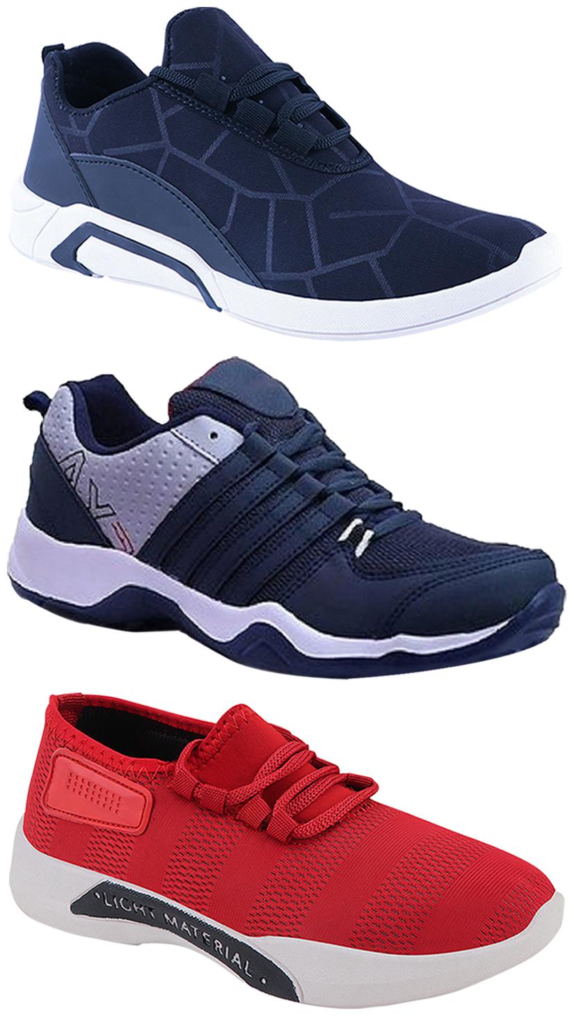 

Birde Men Multi-Color Casual Shoes - BRD-300-BLU-301-RD AX-1