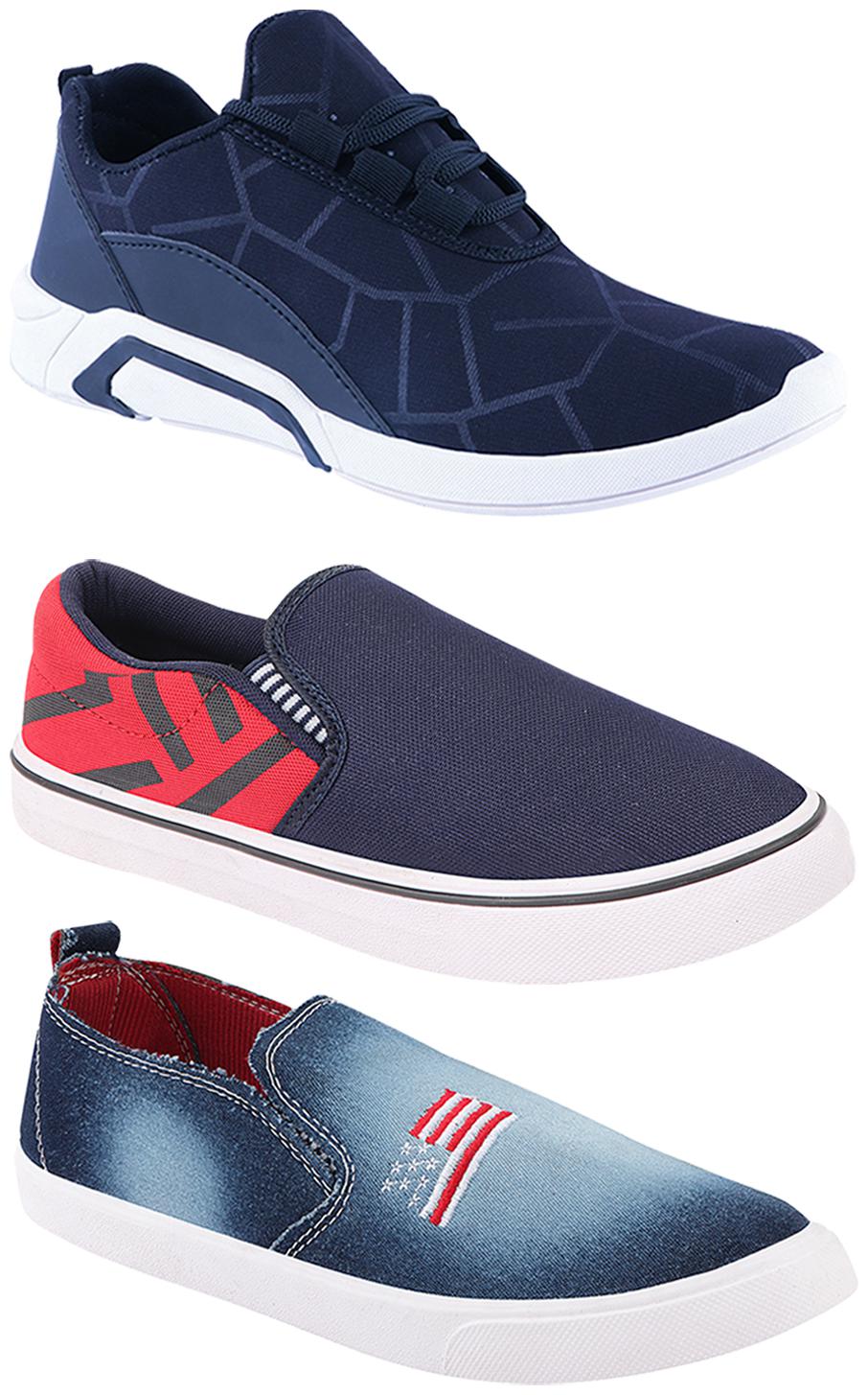 

Birde Men Multi-Color Casual Shoes - BRD-300-BLU-308-RED-1220