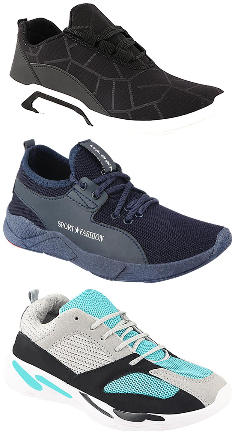 

Birde Men Multi-Color Casual Shoes - CASUAL SPORTS SNEAKERS RUNNNING SHOES - BRD-300-BLK-332-342