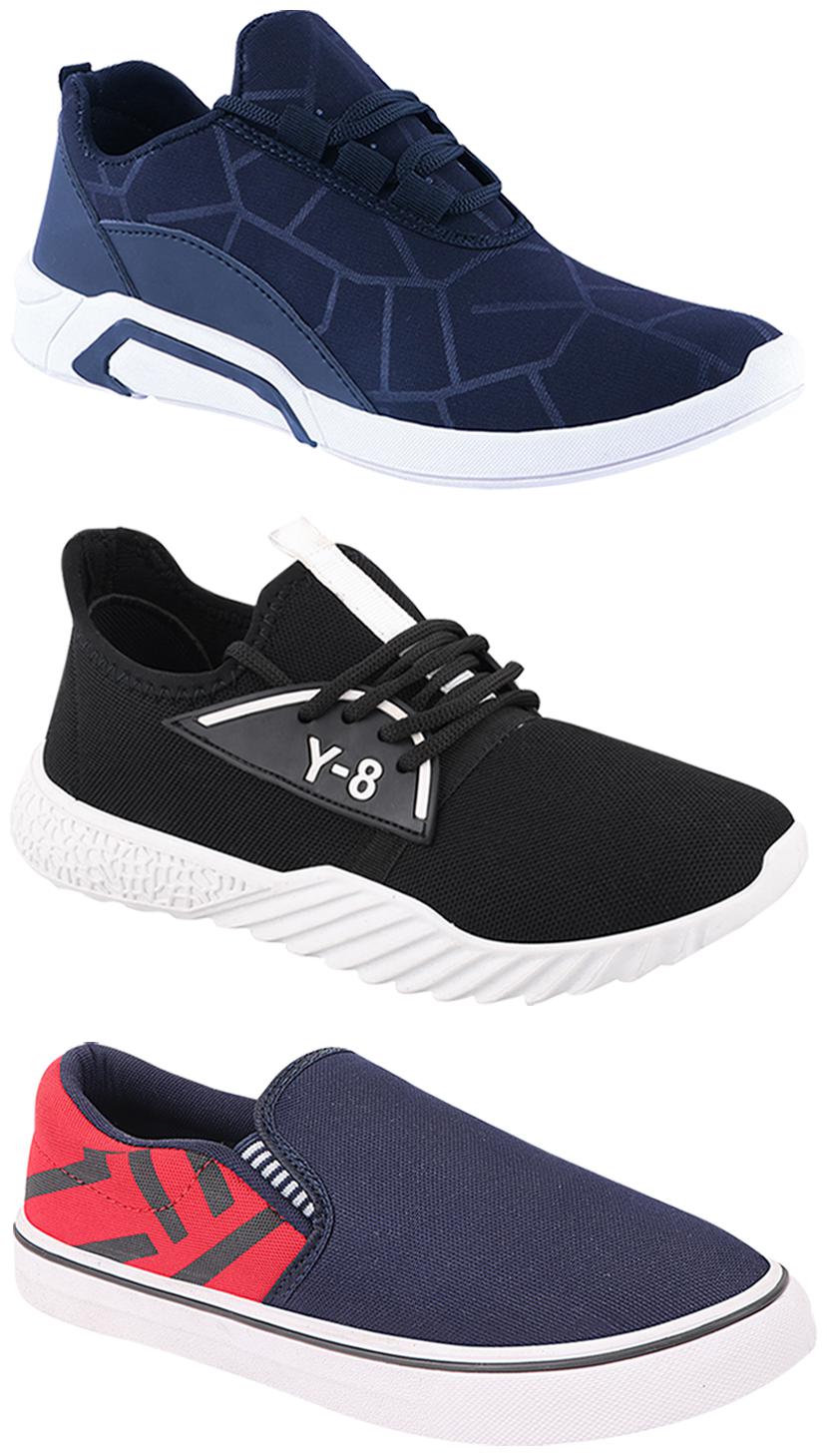 

Birde Men Multi-Color Casual Shoes - BRD-300-BLU-308-RED-378