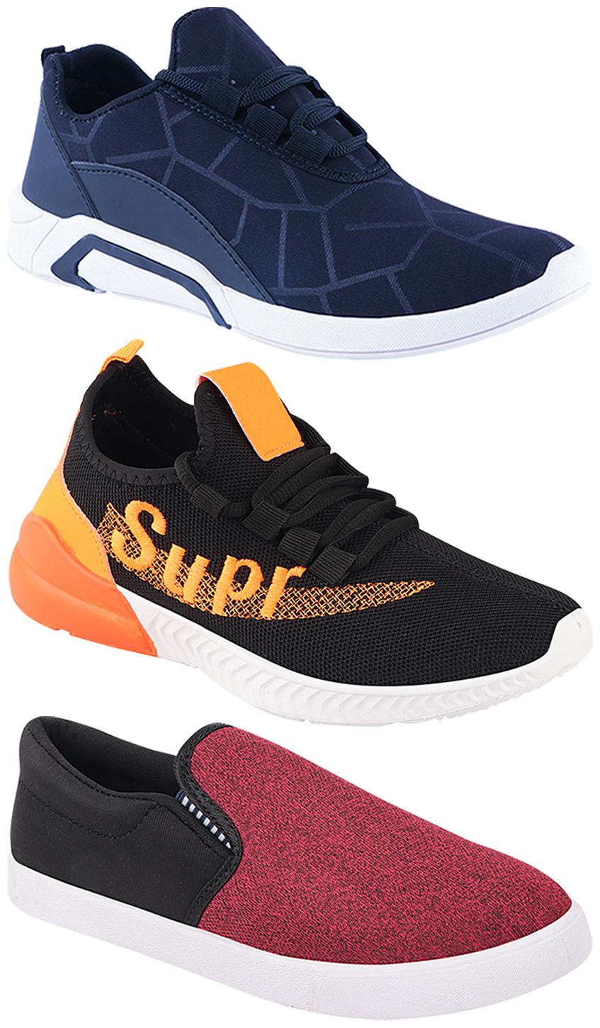 

Birde Men Multi-Color Casual Shoes - CASUAL SPORTS SNEAKERS RUNNNING SHOES - BRD-300-BLU-310-BLK-331