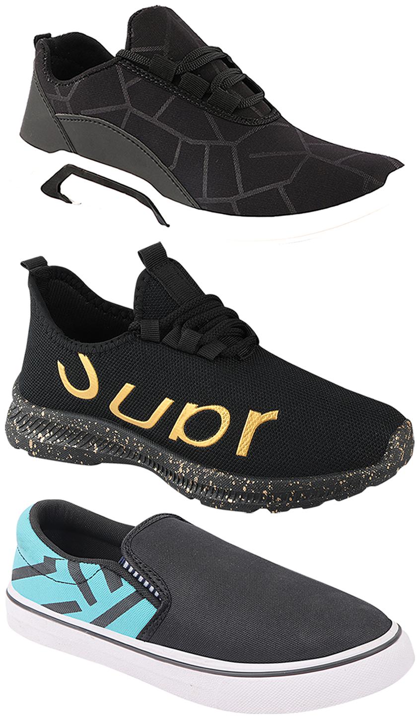 

Birde Men Multi-Color Casual Shoes - BRD-300-BLK-308-SGRN-368