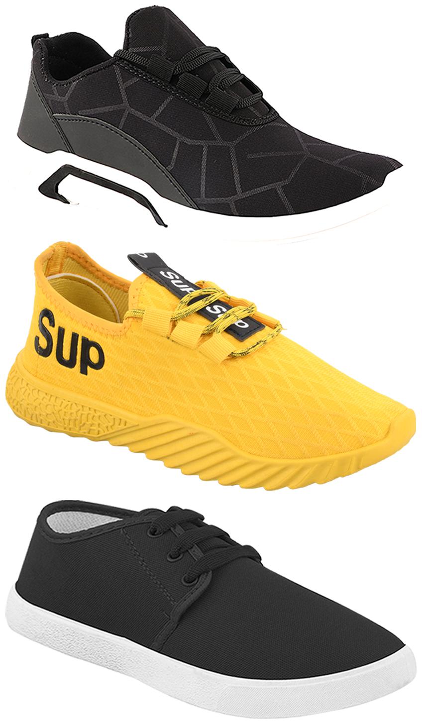 

Birde Men Multi-Color Casual Shoes - CASUAL SPORTS SNEAKERS RUNNNING SHOES - BRD-300-BLK-349-383