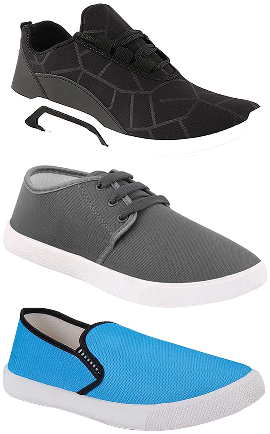 

Birde Men Multi-Color Casual Shoes - BRD-300-BLK-1079-309-SKY