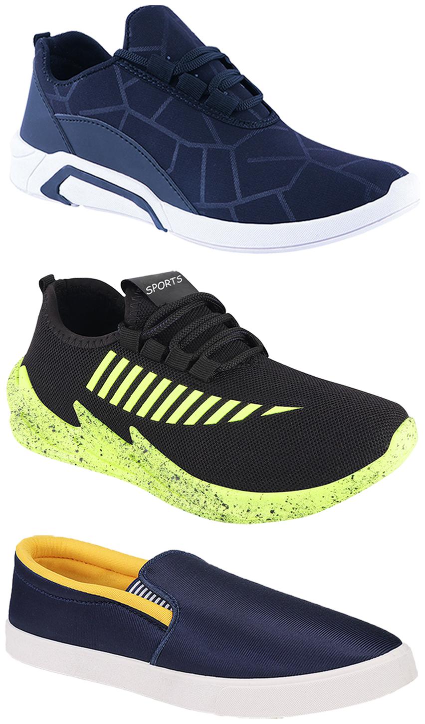 

Birde Men Multi-Color Casual Shoes - CASUAL SPORTS SNEAKERS RUNNNING SHOES - BRD-300-BLU BIRDE-52-324-PGRN
