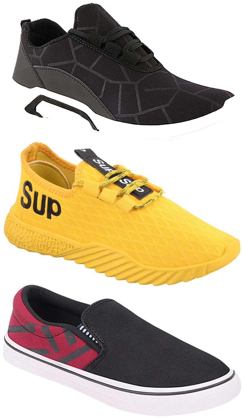 

Birde Men Multi-Color Casual Shoes - CASUAL SPORTS SNEAKERS RUNNNING SHOES - BRD-300-BLK-308-MRN-383