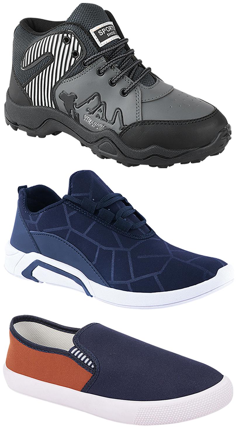 

Birde Men Multi-Color Casual Shoes - BRD-300-BLU-309-TAN-367