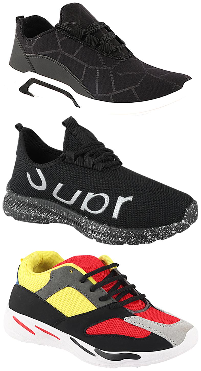 

Birde Men Multi-Color Casual Shoes - CASUAL SPORTS SNEAKERS RUNNNING SHOES - BRD-300-BLK-333-369