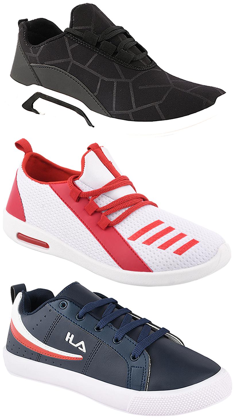 

Birde Men Multi-Color Casual Shoes - BRD-300-BLK-365-374