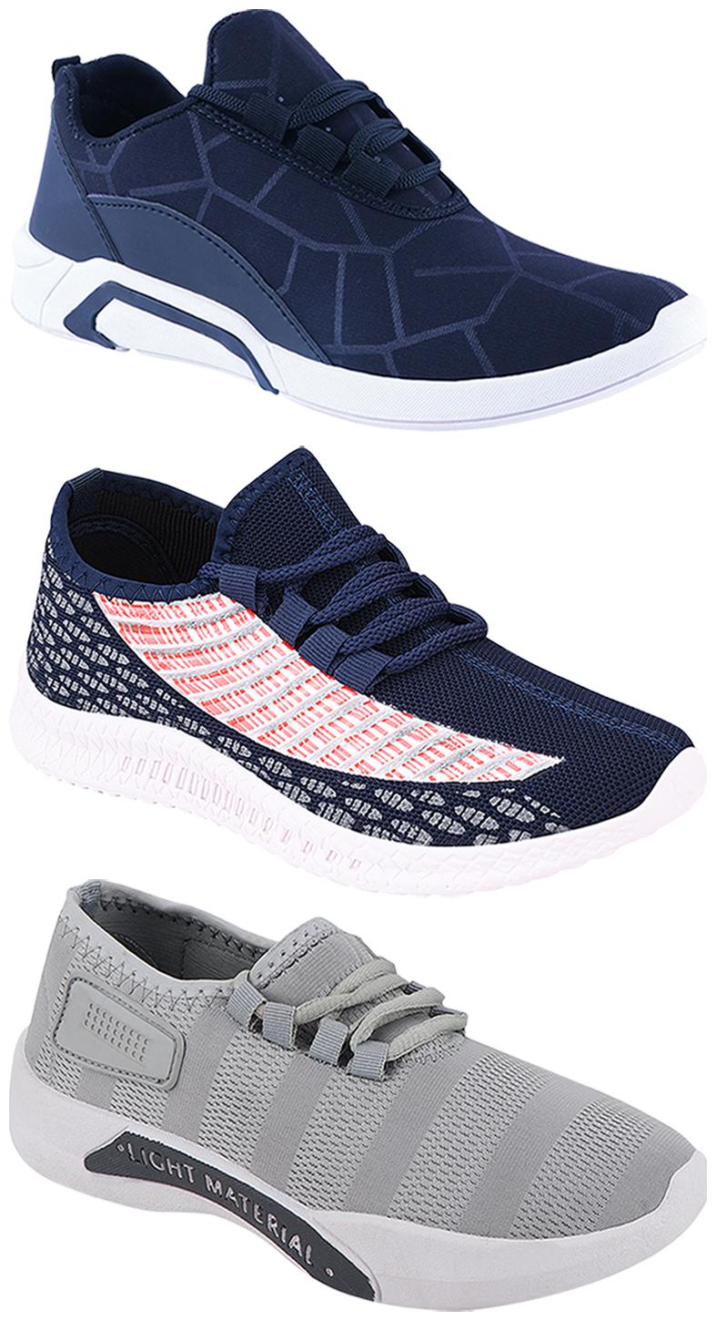 

Birde Men Multi-Color Casual Shoes - BRD-300-BLU-301-GRY-315