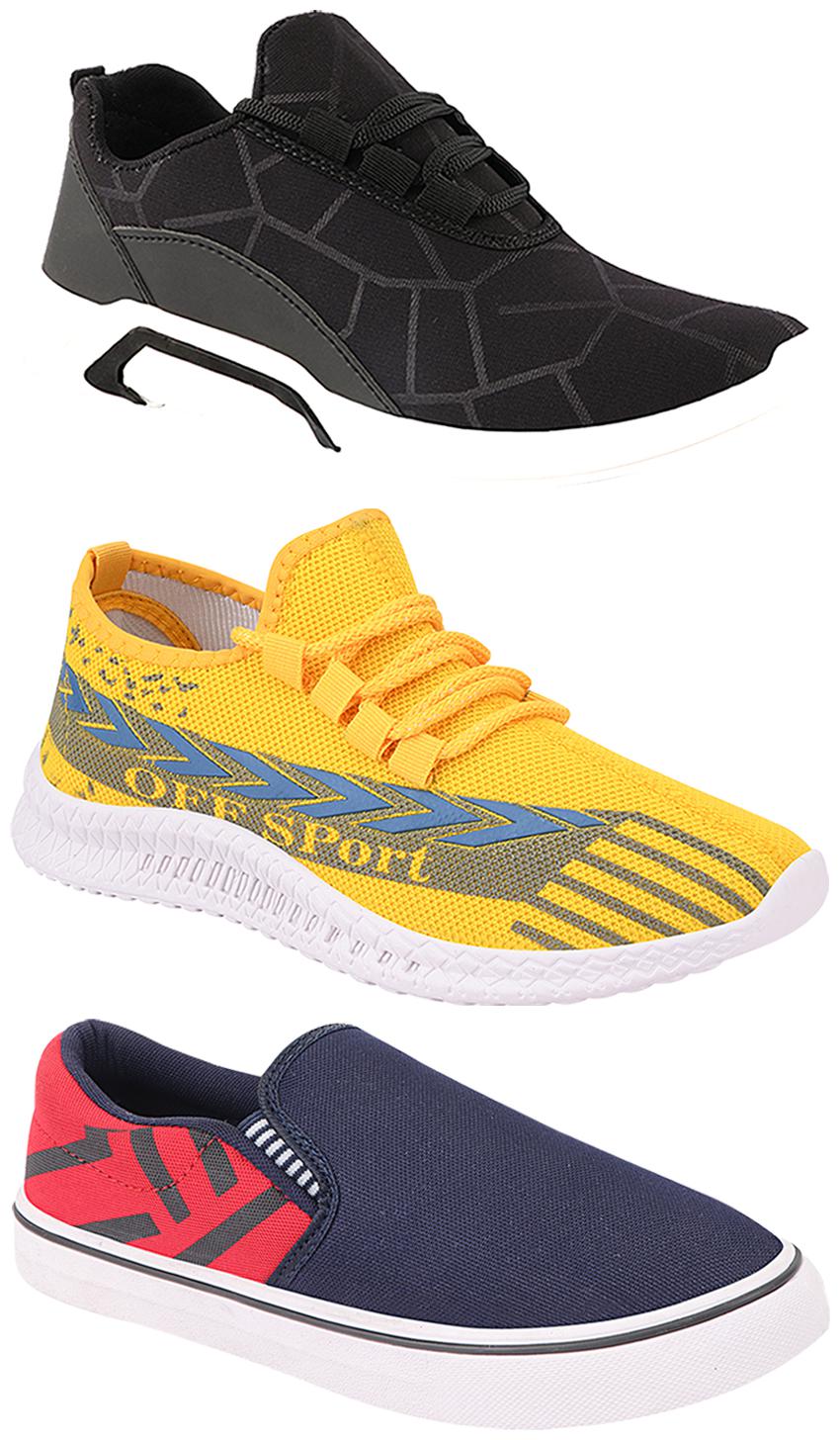 

Birde Men Multi-Color Casual Shoes - BRD-300-BLK-308-RED-316