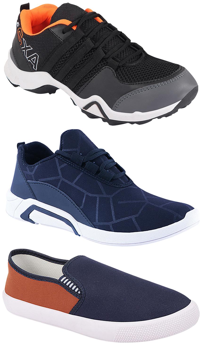 

Birde Men Multi-Color Casual Shoes - BRD-300-BLU-309-TAN AX-3