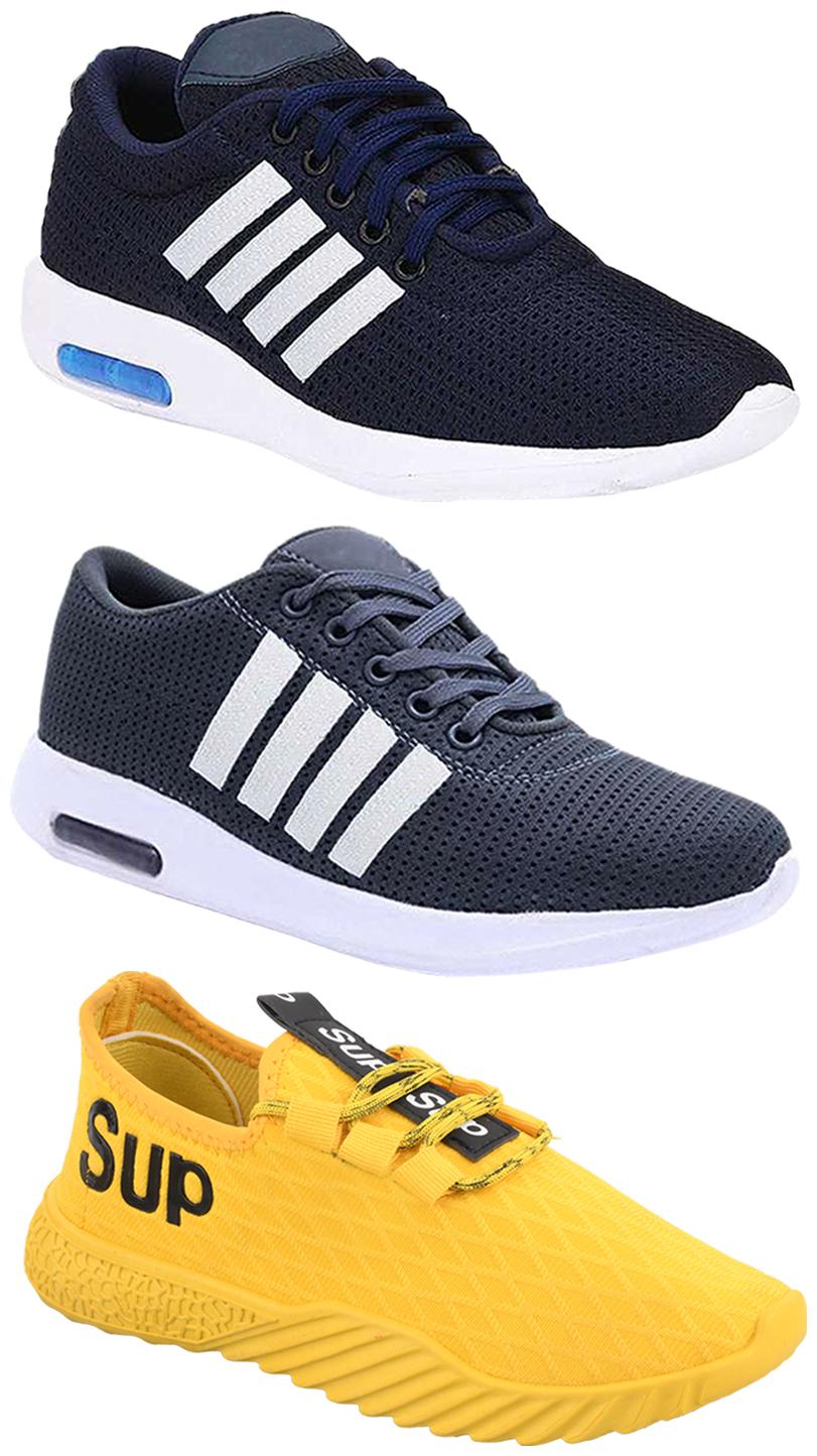 

Birde Men Multi-Color Casual Shoes - CASUAL SPORTS SNEAKERS RUNNNING SHOES - BRD-304-BLU BRD-304-GRY BRD-383