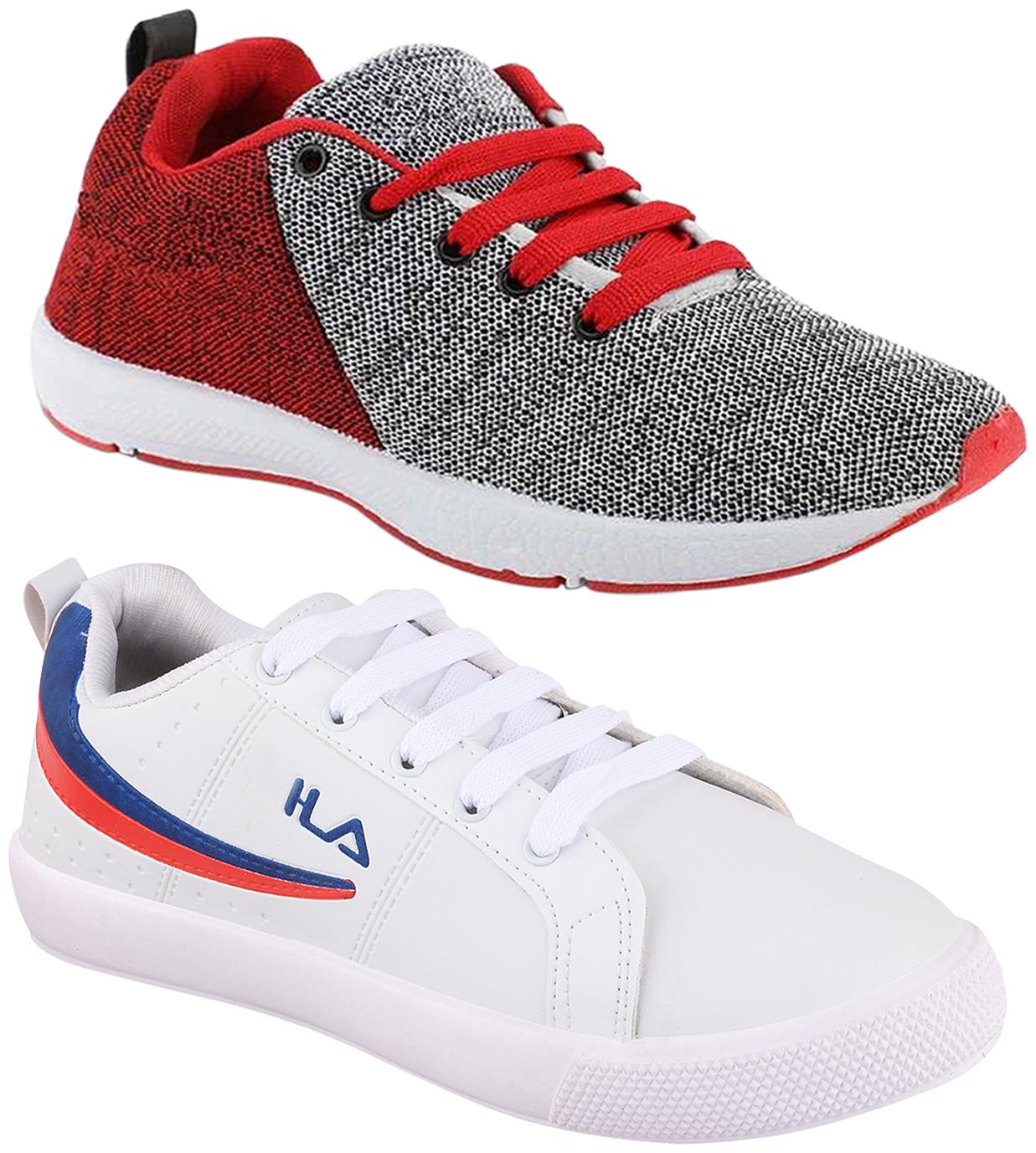 

Birde Multicolor Synthetic Casual Shoes For Men (Pack of 2)