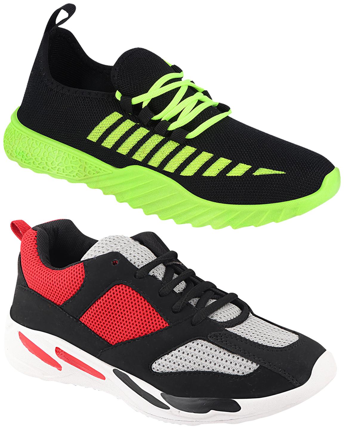 

Birde Multicolor Mesh Casual Shoes For Men (Pack of 2)