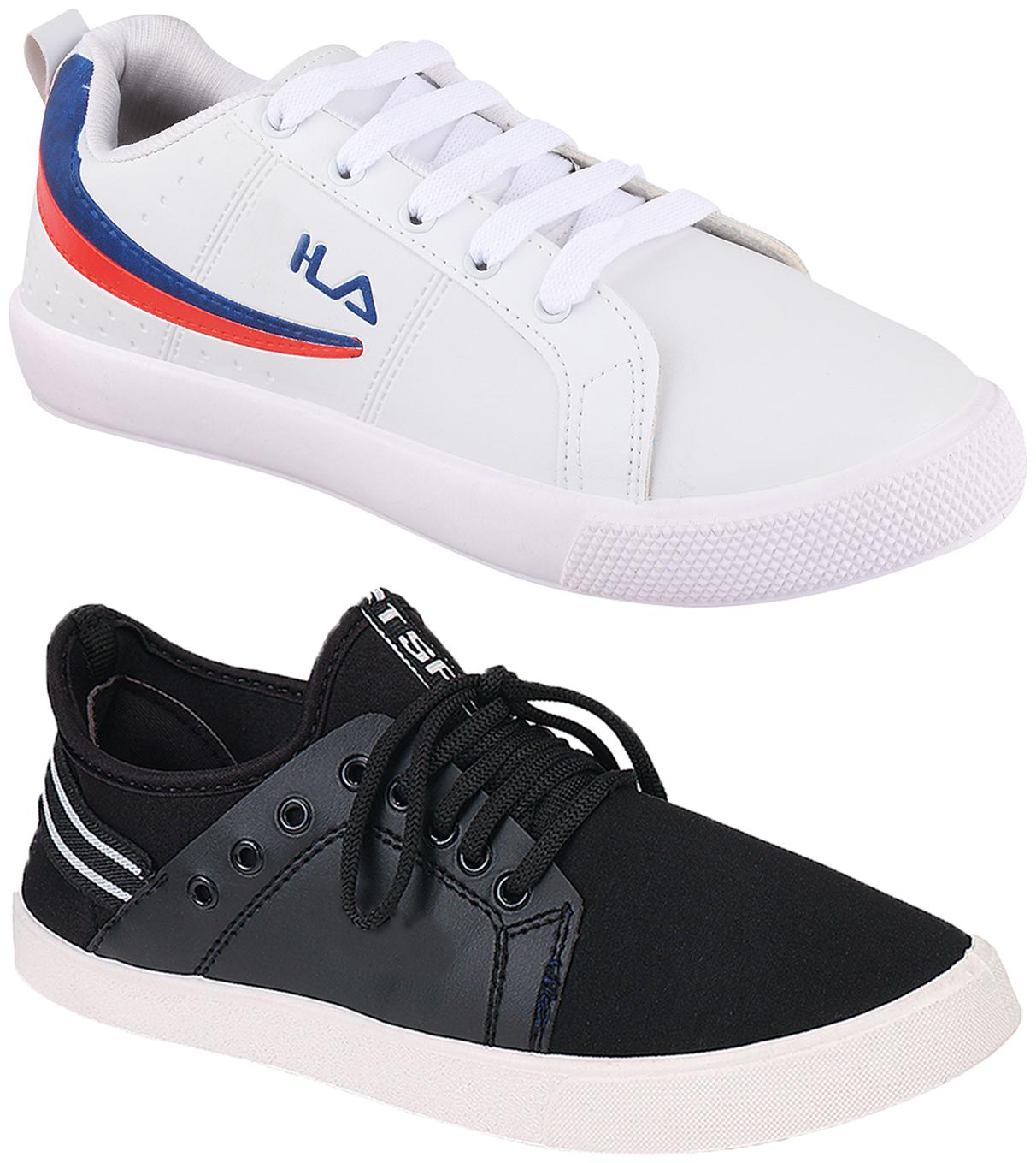

Birde Multicolor Synthetic Casual Shoes For Men (Pack of 2)
