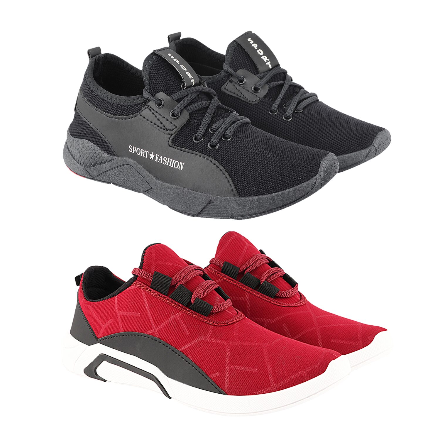 

Birde Multicolor Mesh Casual Shoes For Men (Pack of 2)