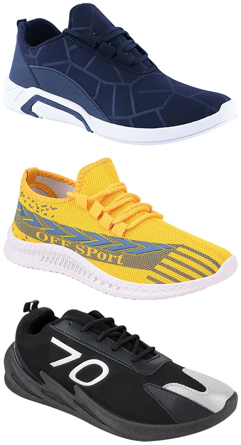 

Birde Men Multi-Color Casual Shoes - CASUAL SPORTS SNEAKERS RUNNNING SHOES - BRD-300-BLU-316-350