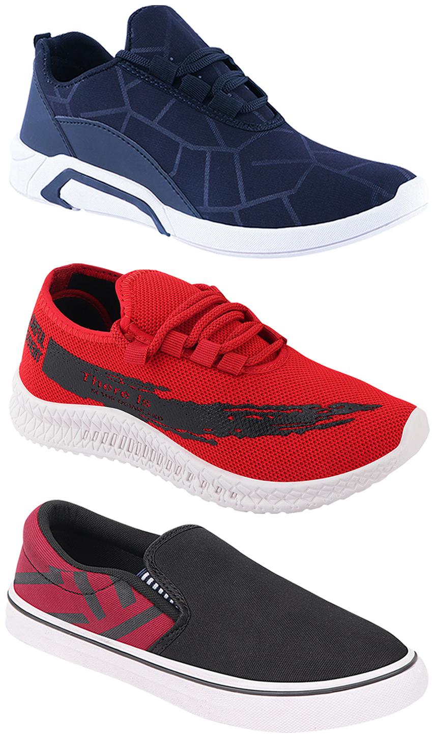 

Birde Men Multi-Color Casual Shoes - BRD-300-BLU-308-MRN-321