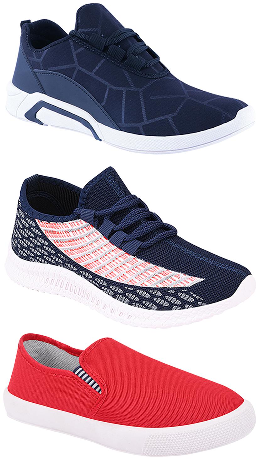 

Birde Men Multi-Color Casual Shoes - BRD-300-BLU-309-RD-315