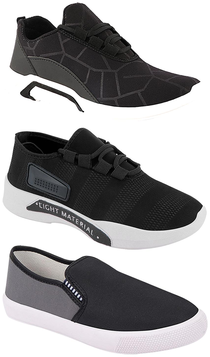 

Birde Men Multi-Color Casual Shoes - BRD-300-BLK-301-BLK-309-GRY