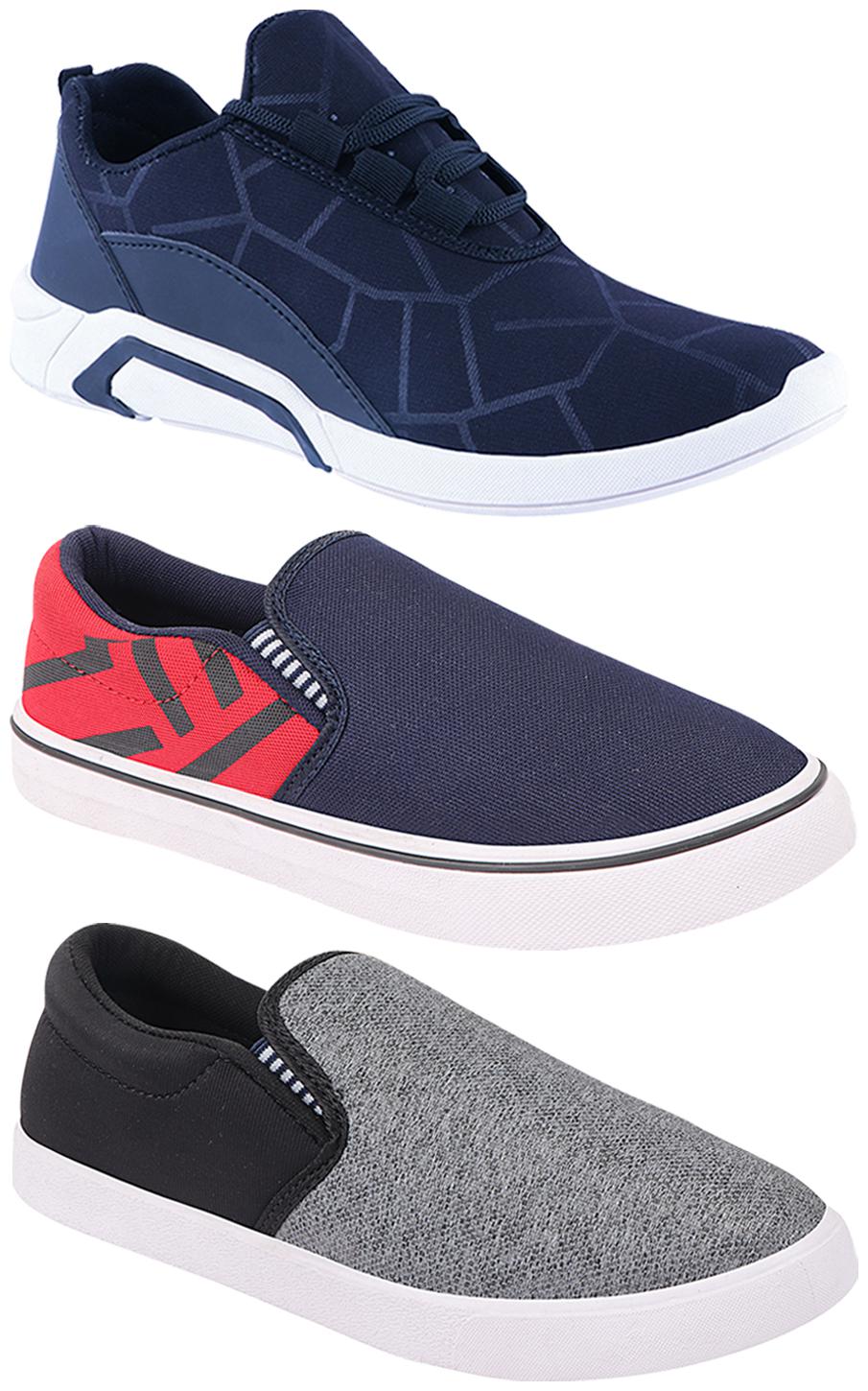 

Birde Men Multi-Color Casual Shoes - BRD-300-BLU-308-RED-310-SLVR