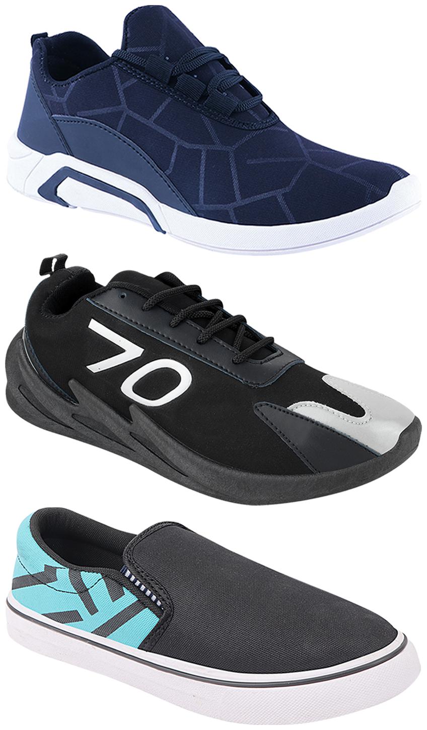 

Birde Men Multi-Color Casual Shoes - CASUAL SPORTS SNEAKERS RUNNNING SHOES - BRD-300-BLU-308-SGRN-350