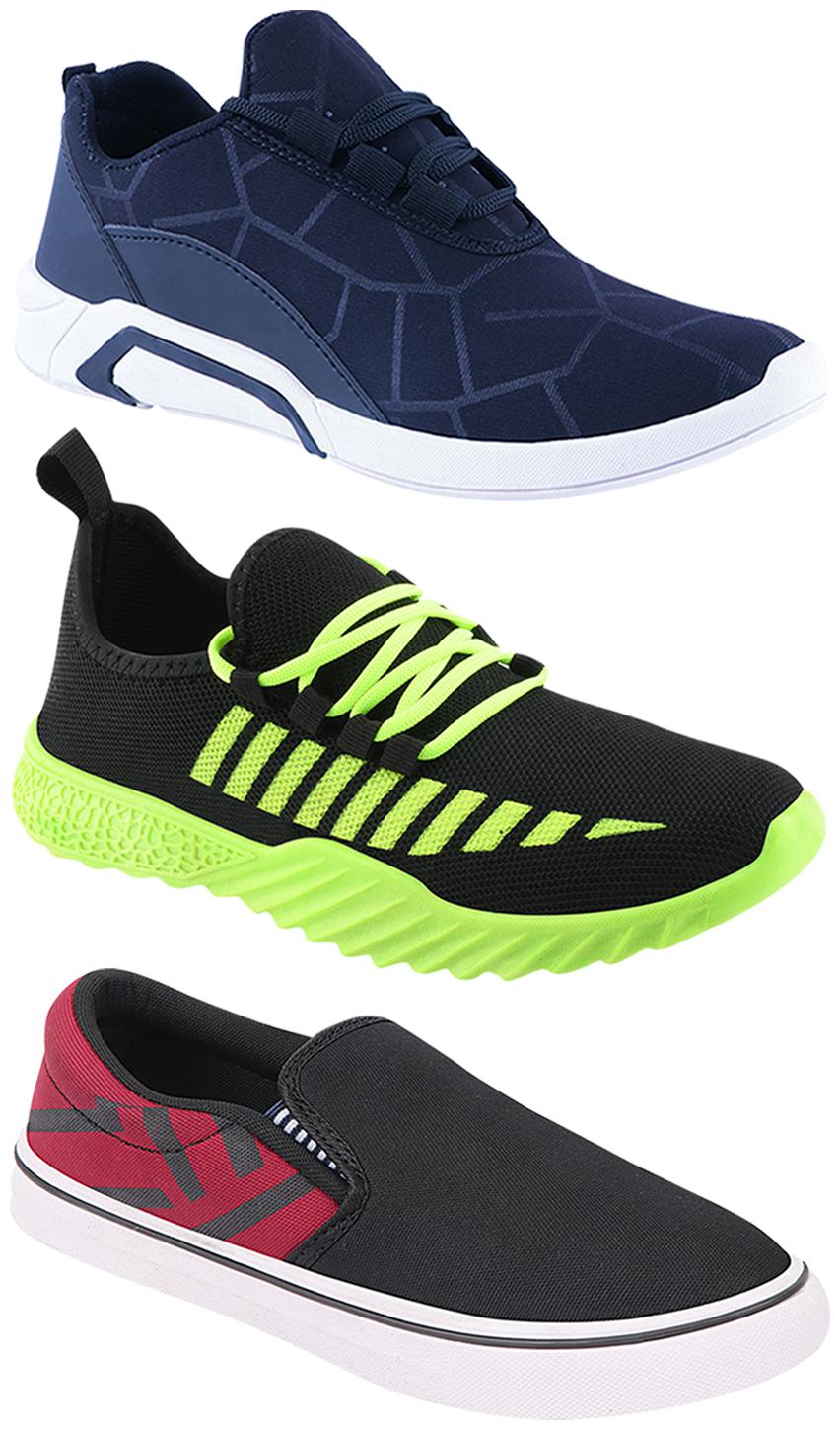 

Birde Men Multi-Color Casual Shoes - BRD-300-BLU-308-MRN-361