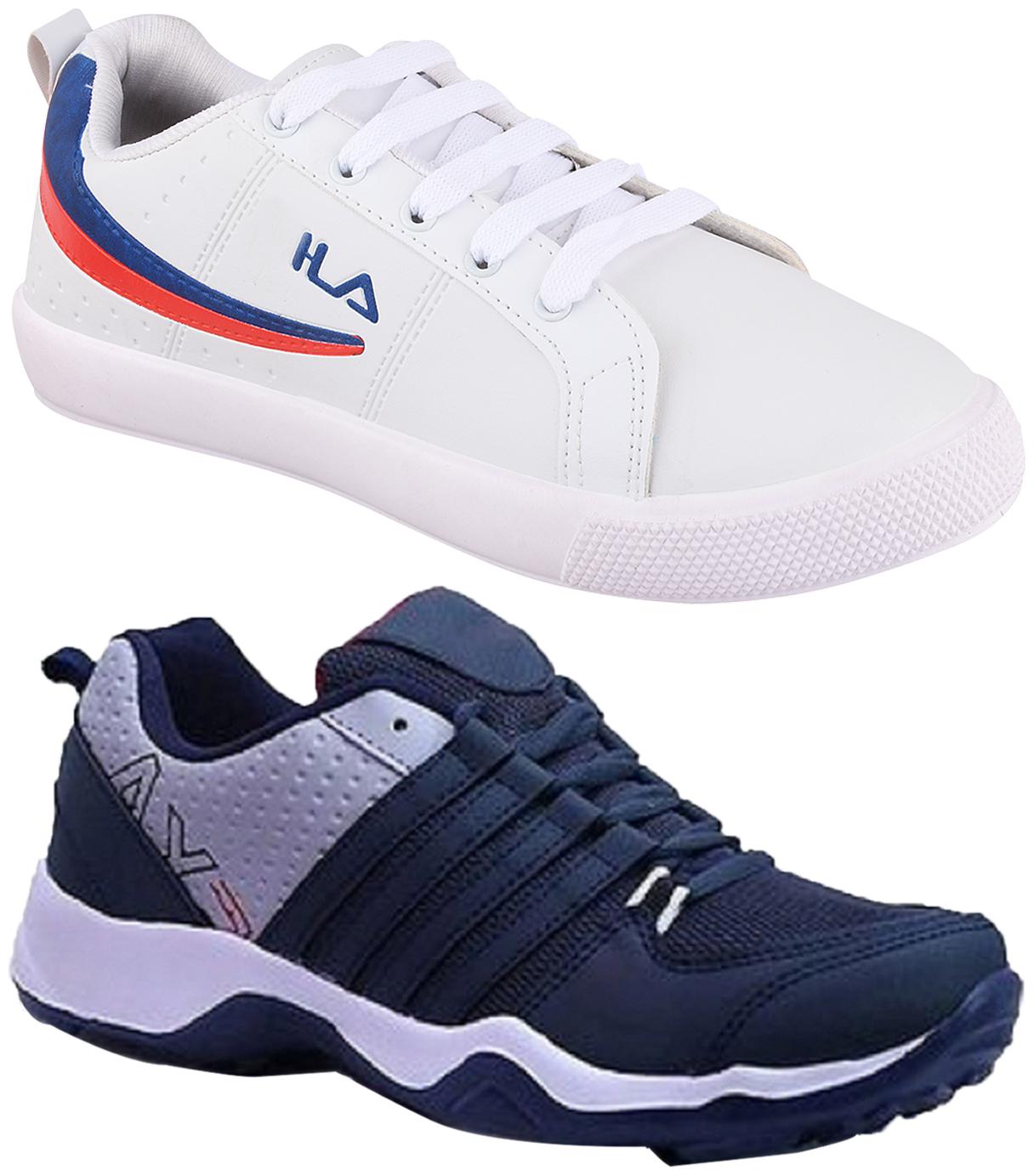 

Birde Multicolor Synthetic Casual Shoes For Men (Pack of 2)
