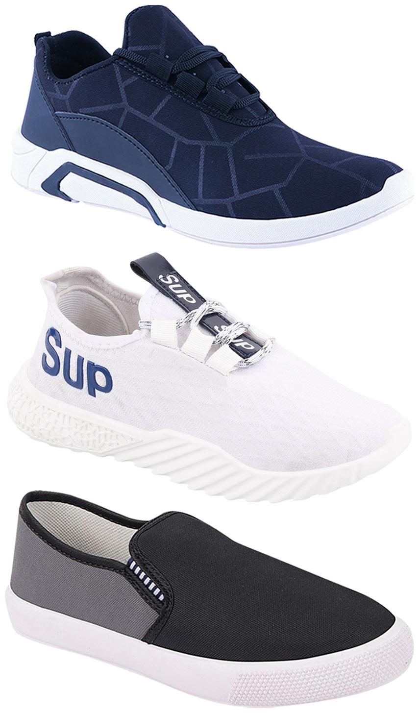 

Birde Men Multi-Color Casual Shoes - CASUAL SPORTS SNEAKERS RUNNNING SHOES - BRD-300-BLU-309-GRY-385