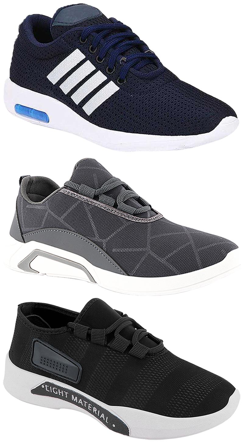

Birde Men Multi-Color Casual Shoes - BRD-304-BLU BRD-300-GRY BRD-301-BLK