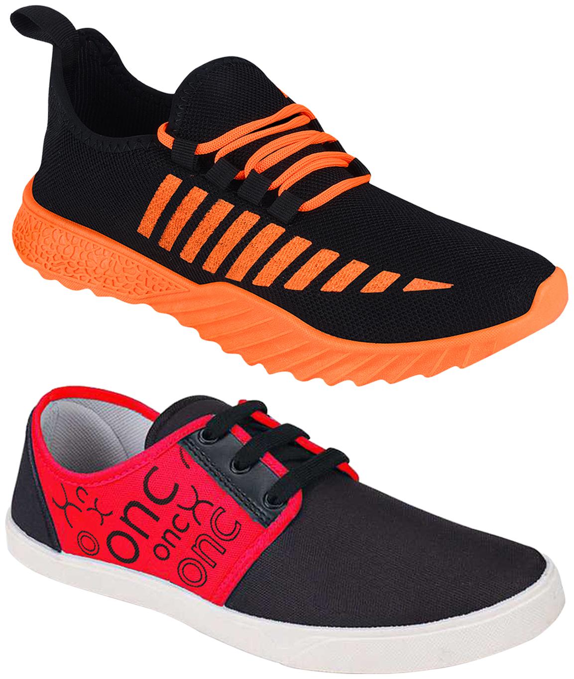

Birde Multicolor Mesh Casual Shoes For Men (Pack of 2)