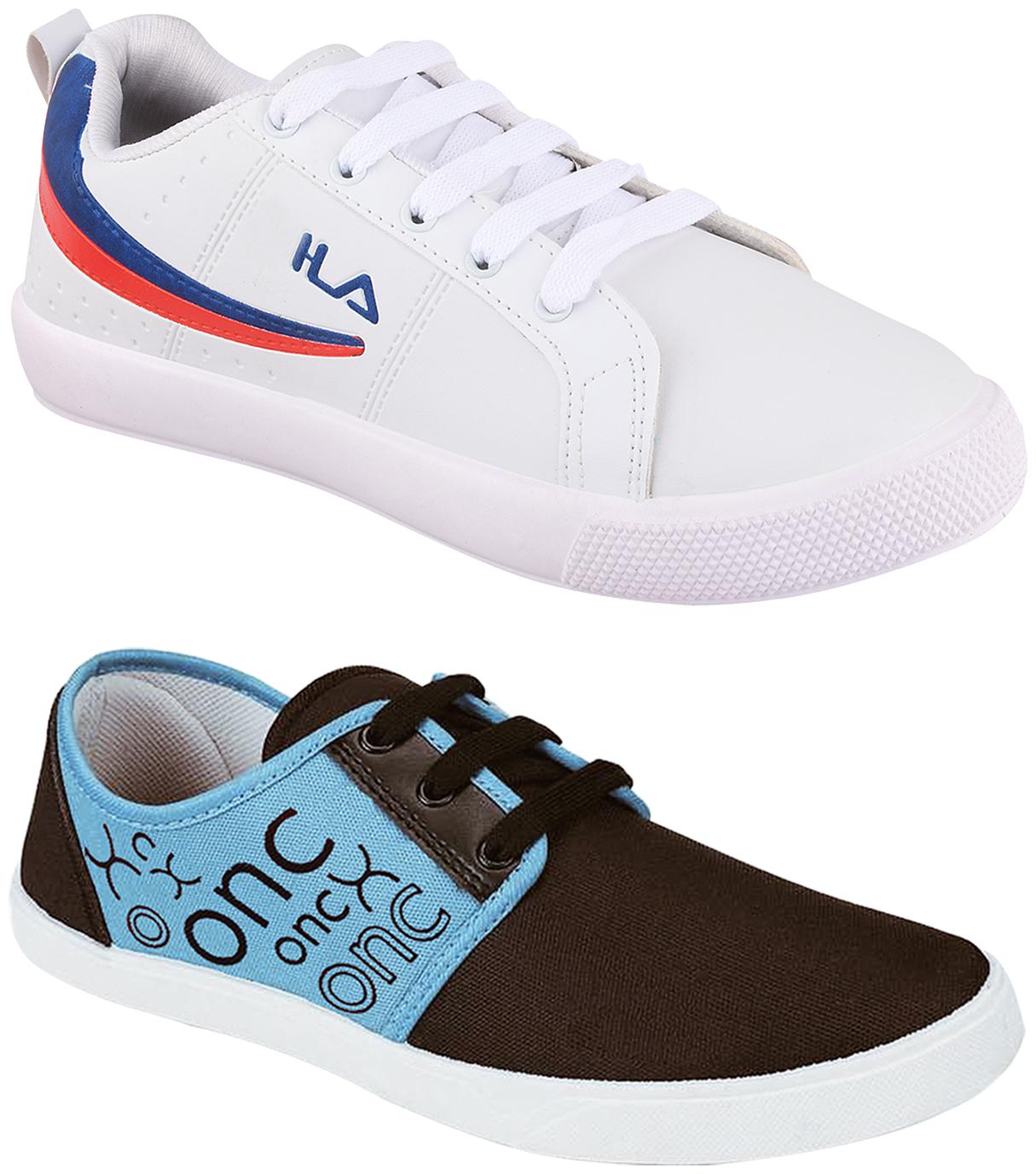 

Birde Multicolor Synthetic Casual Shoes For Men (Pack of 2)