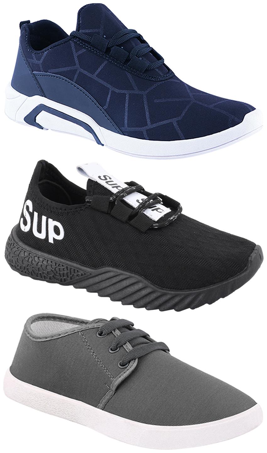 

Birde Men Multi-Color Casual Shoes - CASUAL SPORTS SNEAKERS RUNNNING SHOES - BRD-300-BLU-1079-384