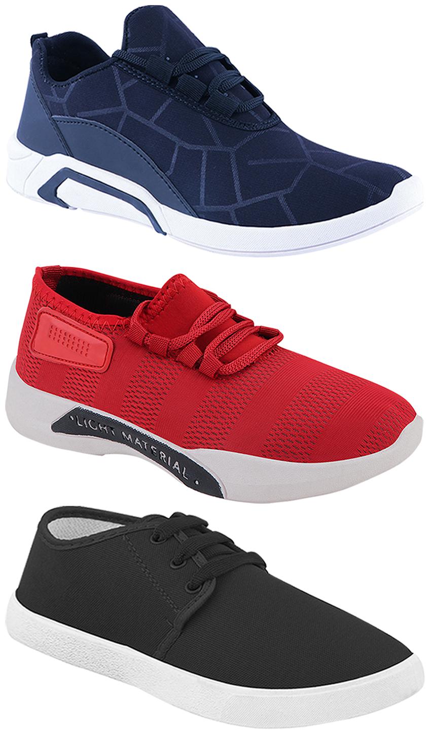 

Birde Men Multi-Color Casual Shoes - BRD-300-BLU-301-RD-349