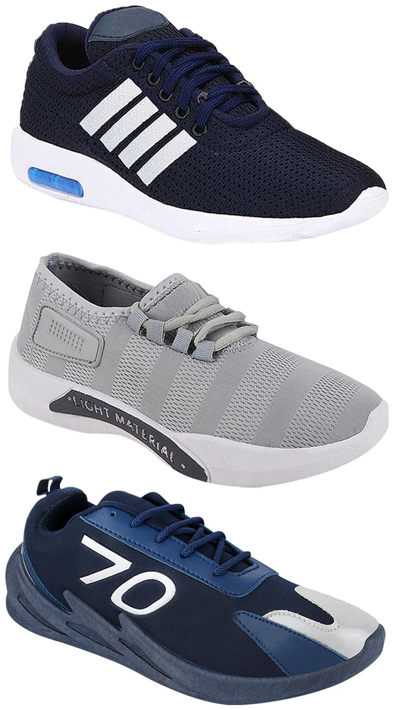 

Birde Men Multi-Color Casual Shoes - CASUAL SPORTS SNEAKERS RUNNNING SHOES - BRD-304-BLU BRD-301-GRY BRD-351