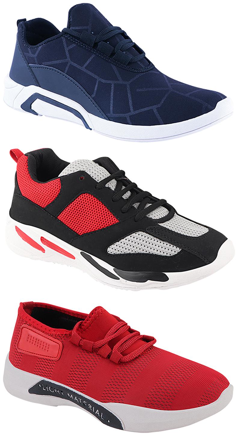 

Birde Men Multi-Color Casual Shoes - CASUAL SPORTS SNEAKERS RUNNNING SHOES - BRD-300-BLU-301-RD-334