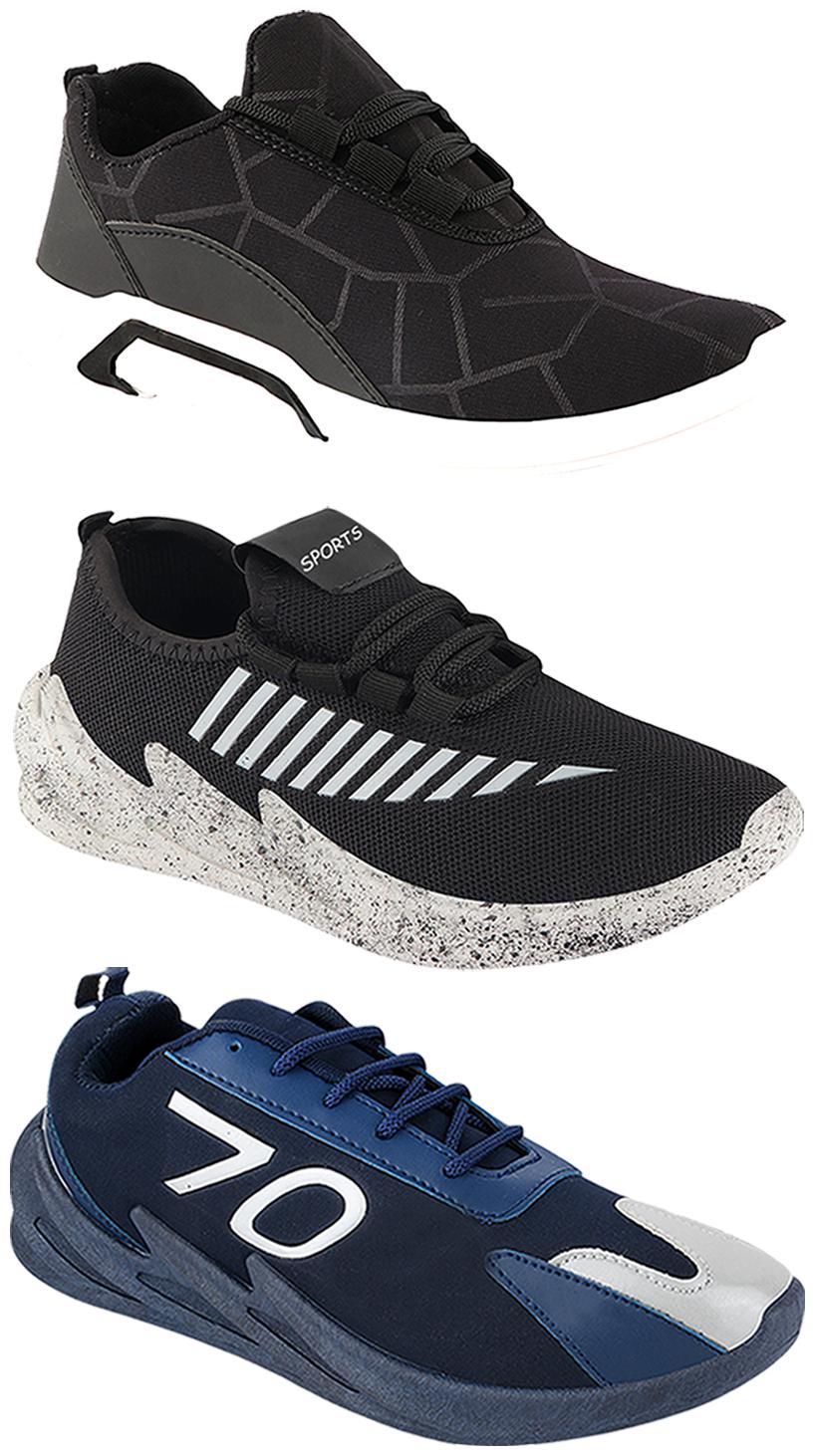 

Birde Men Multi-Color Casual Shoes - CASUAL SPORTS SNEAKERS RUNNNING SHOES - BRD-300-BLK-324-GRY-351