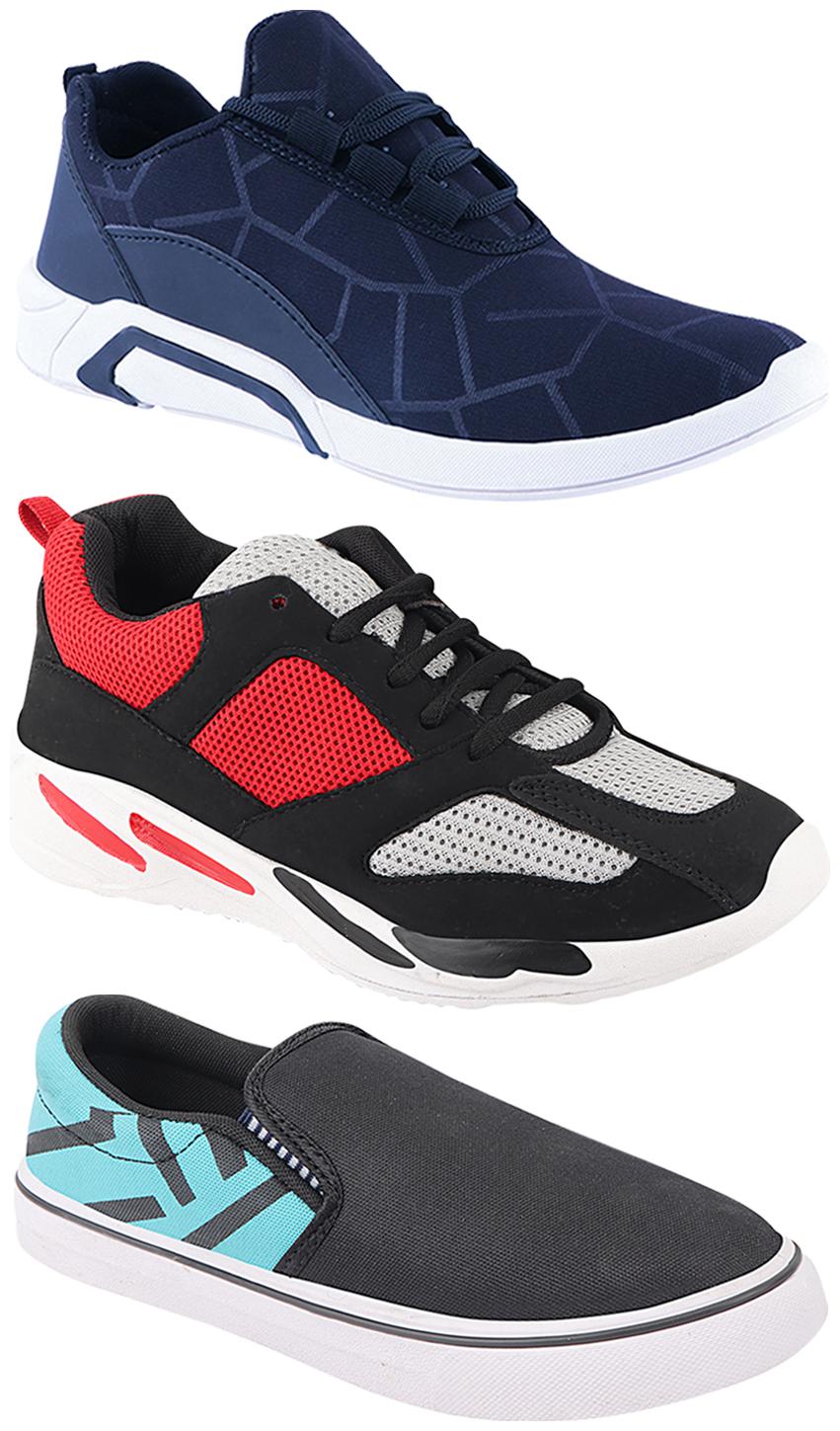 

Birde Men Multi-Color Casual Shoes - CASUAL SPORTS SNEAKERS RUNNNING SHOES - BRD-300-BLU-308-SGRN-334