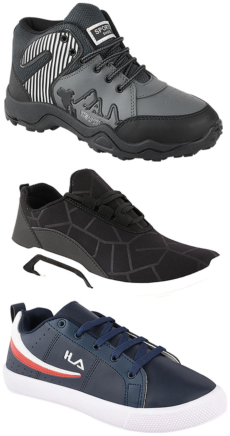 

Birde Men Multi-Color Casual Shoes - BRD-300-BLK-365-367