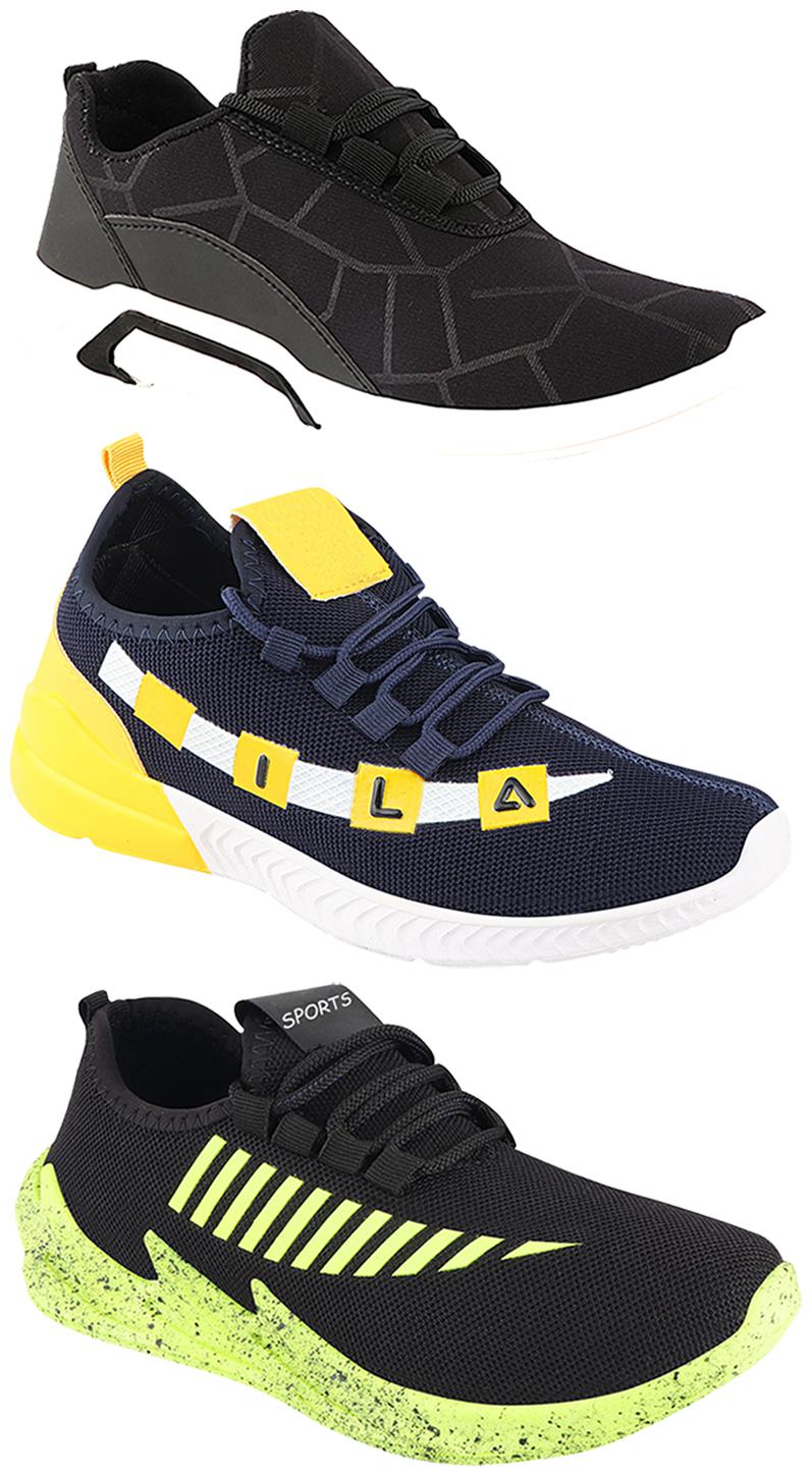 

Birde Men Multi-Color Casual Shoes - CASUAL SPORTS SNEAKERS RUNNNING SHOES - BRD-300-BLK-324-PGRN-330