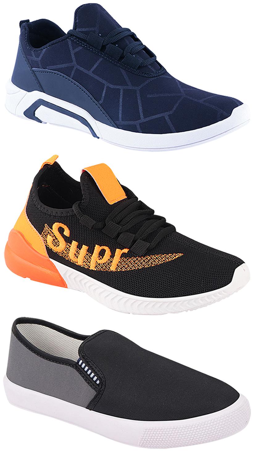 

Birde Men Multi-Color Casual Shoes - CASUAL SPORTS SNEAKERS RUNNNING SHOES - BRD-300-BLU-309-GRY-331