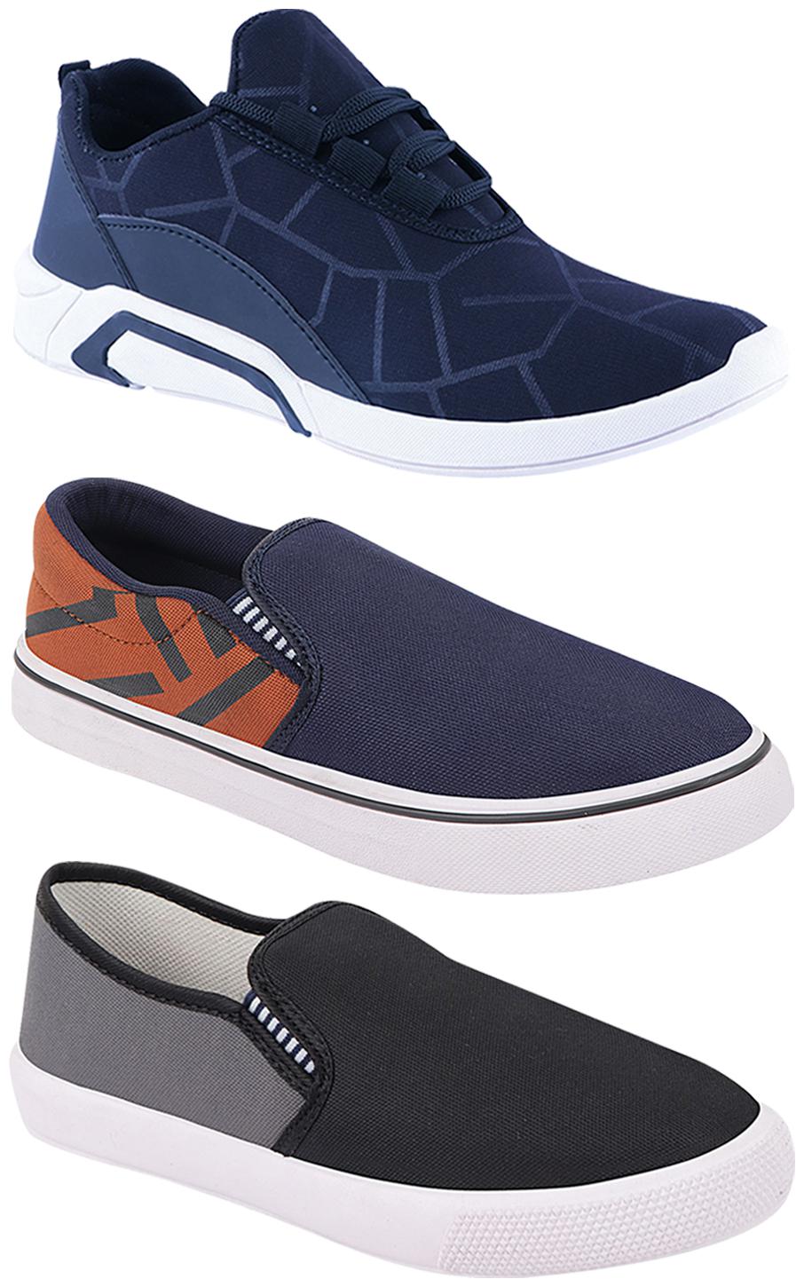 

Birde Men Multi-Color Casual Shoes - BRD-300-BLU-308-TAN-309-GRY