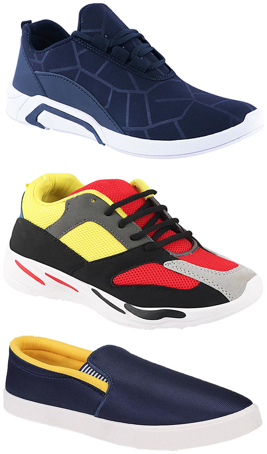 

Birde Men Multi-Color Casual Shoes - CASUAL SPORTS SNEAKERS RUNNNING SHOES - BRD-300-BLU BIRDE-52-333