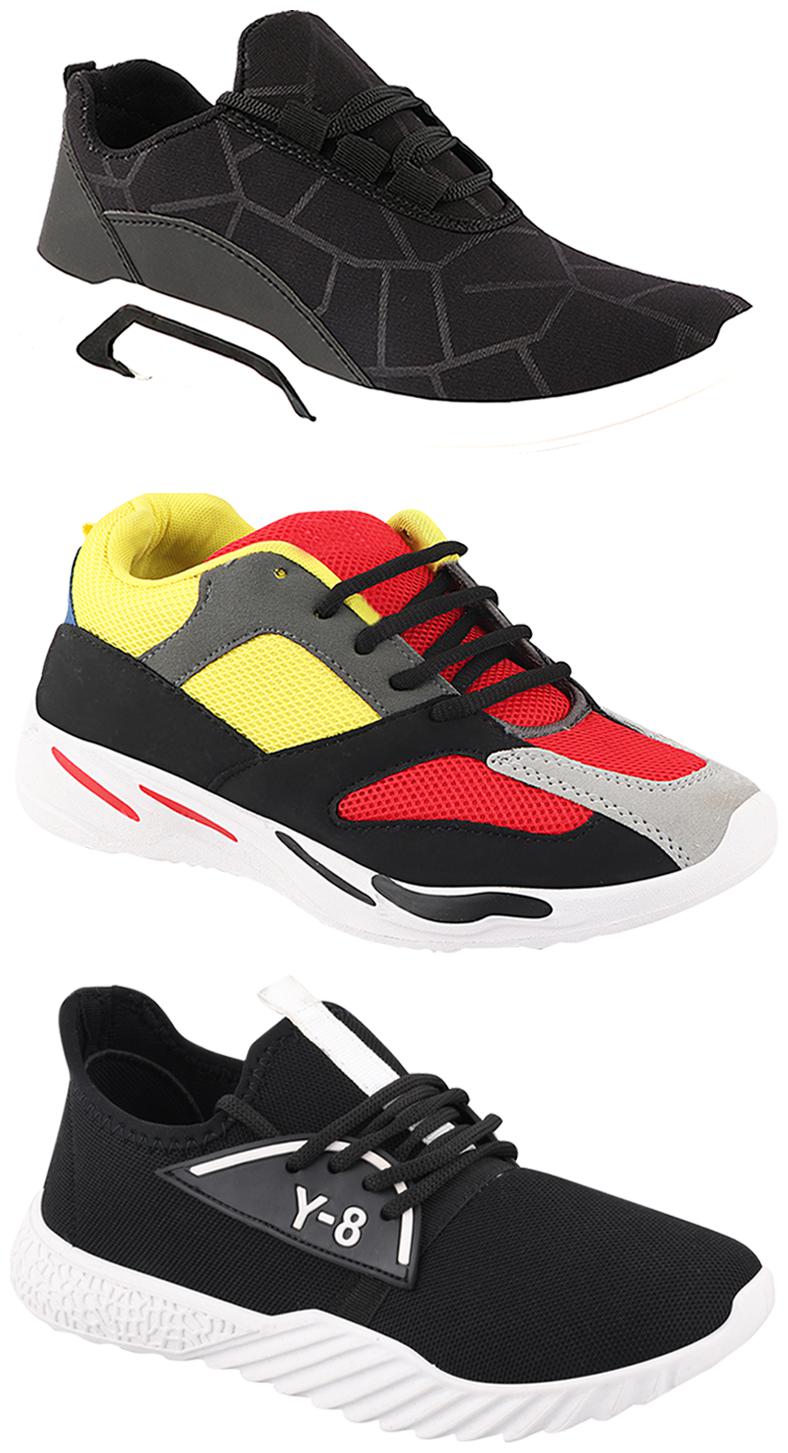 

Birde Men Multi-Color Casual Shoes - CASUAL SPORTS SNEAKERS RUNNNING SHOES - BRD-300-BLK-333-378